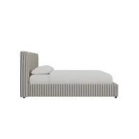 Grayton Sea Lane Dark Blue 44" Upholstered Platform Bed