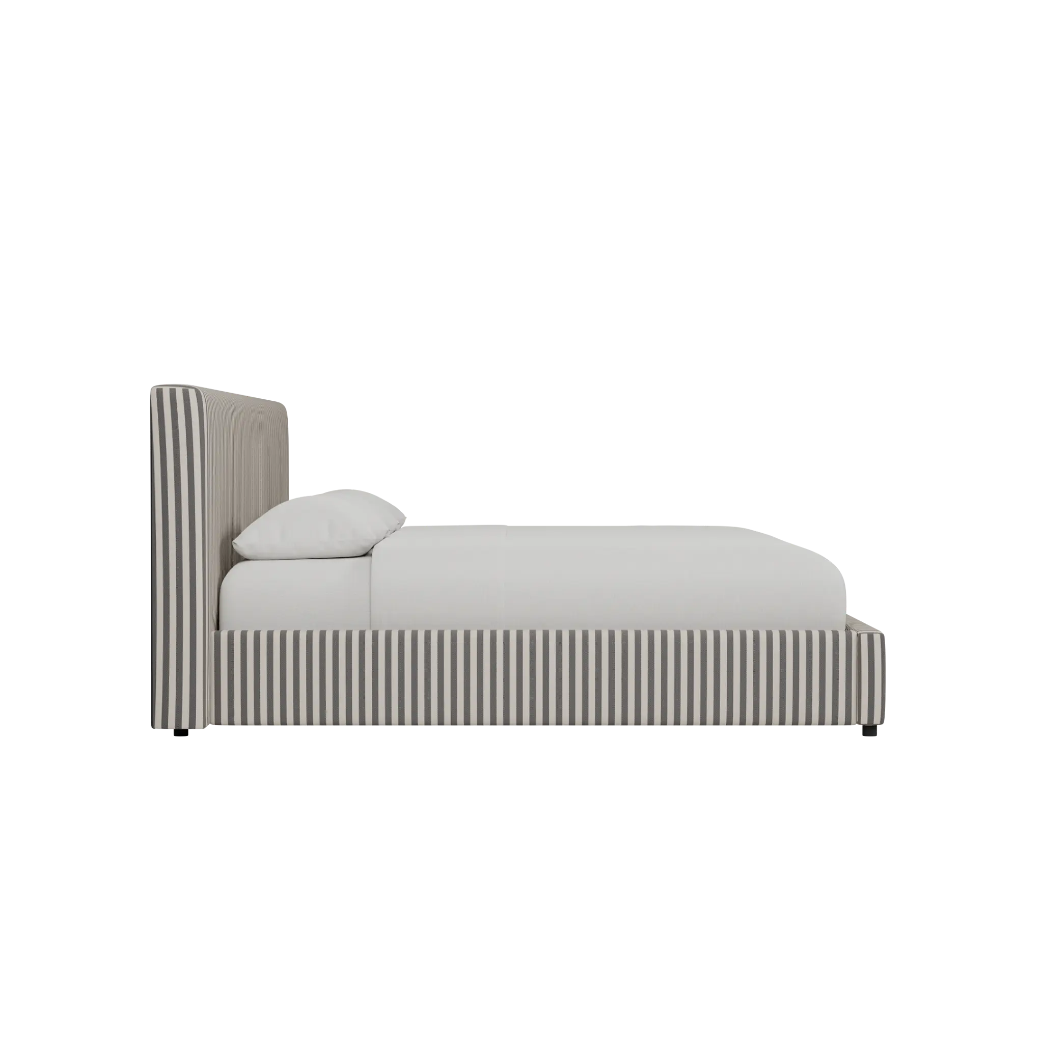 Grayton Sea Lane Dark Blue 44" Upholstered Platform Bed Grayton Sea Lane Dark Blue 44" Upholstered Platform Bed