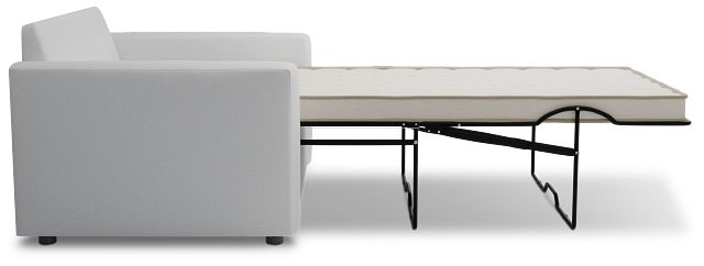 Siesta Suave White Fabric Innerspring Sleeper