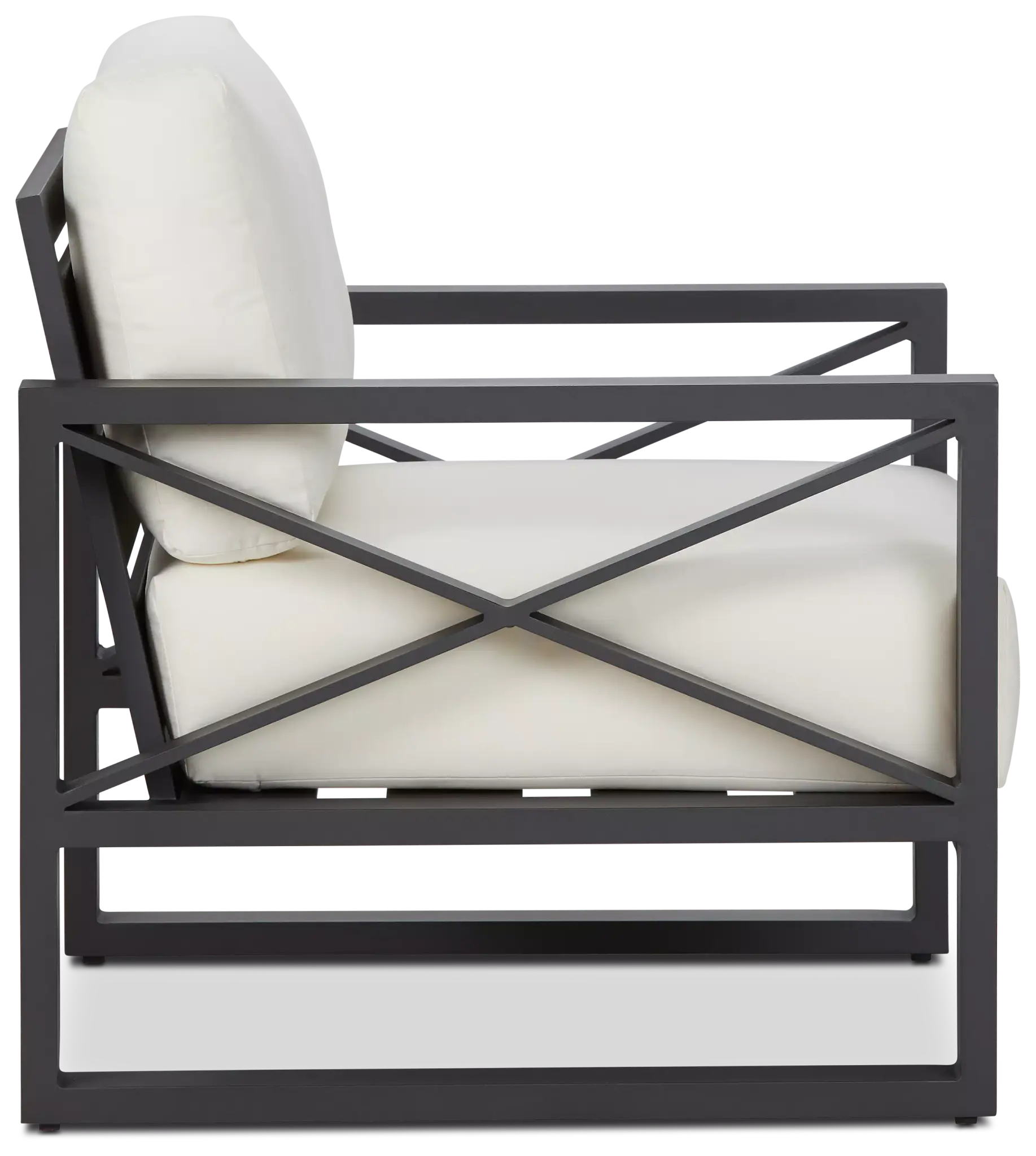Linear Dark Gray White Aluminum Chair Linear Dark Gray White Aluminum Chair