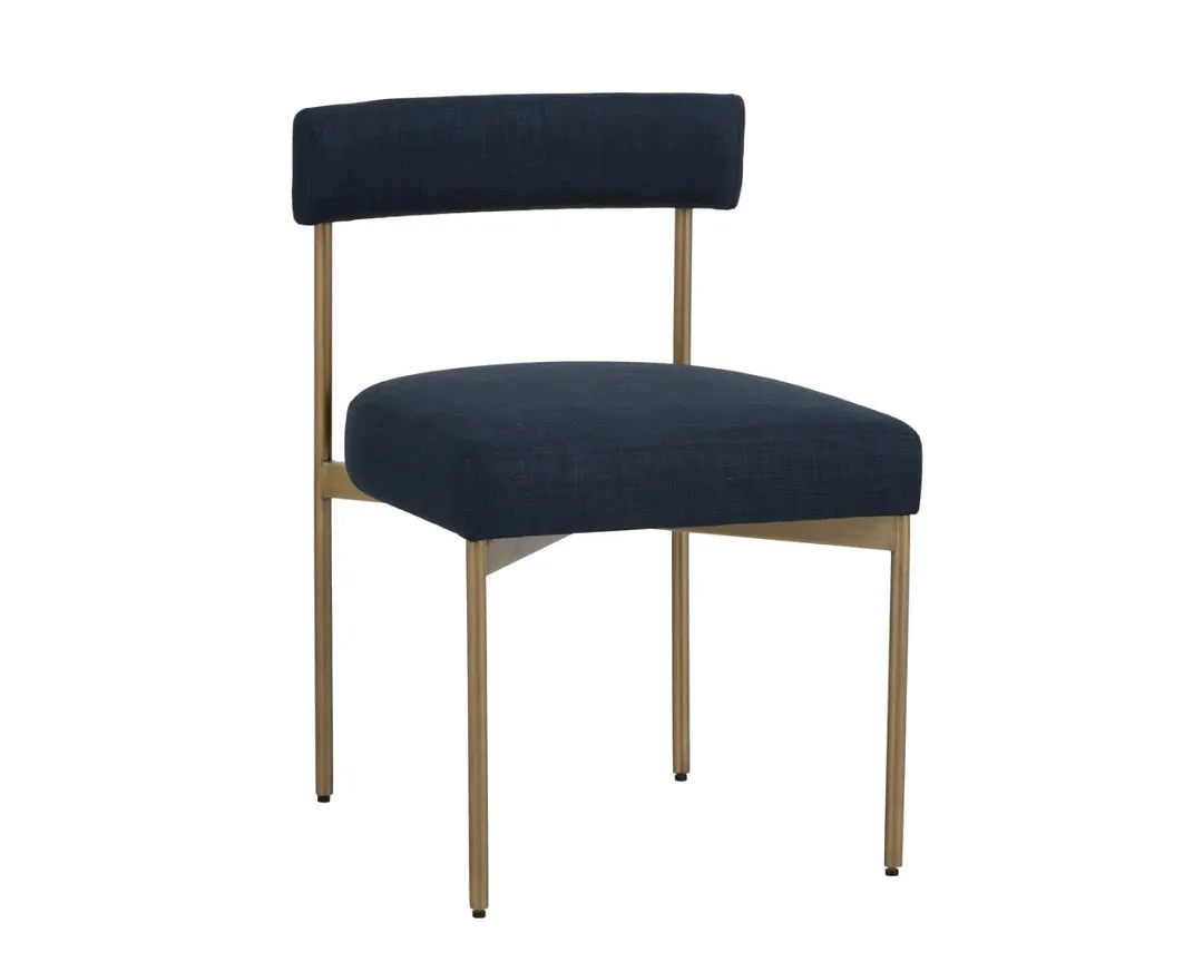 Mabel Navy Upholstered Side Chair