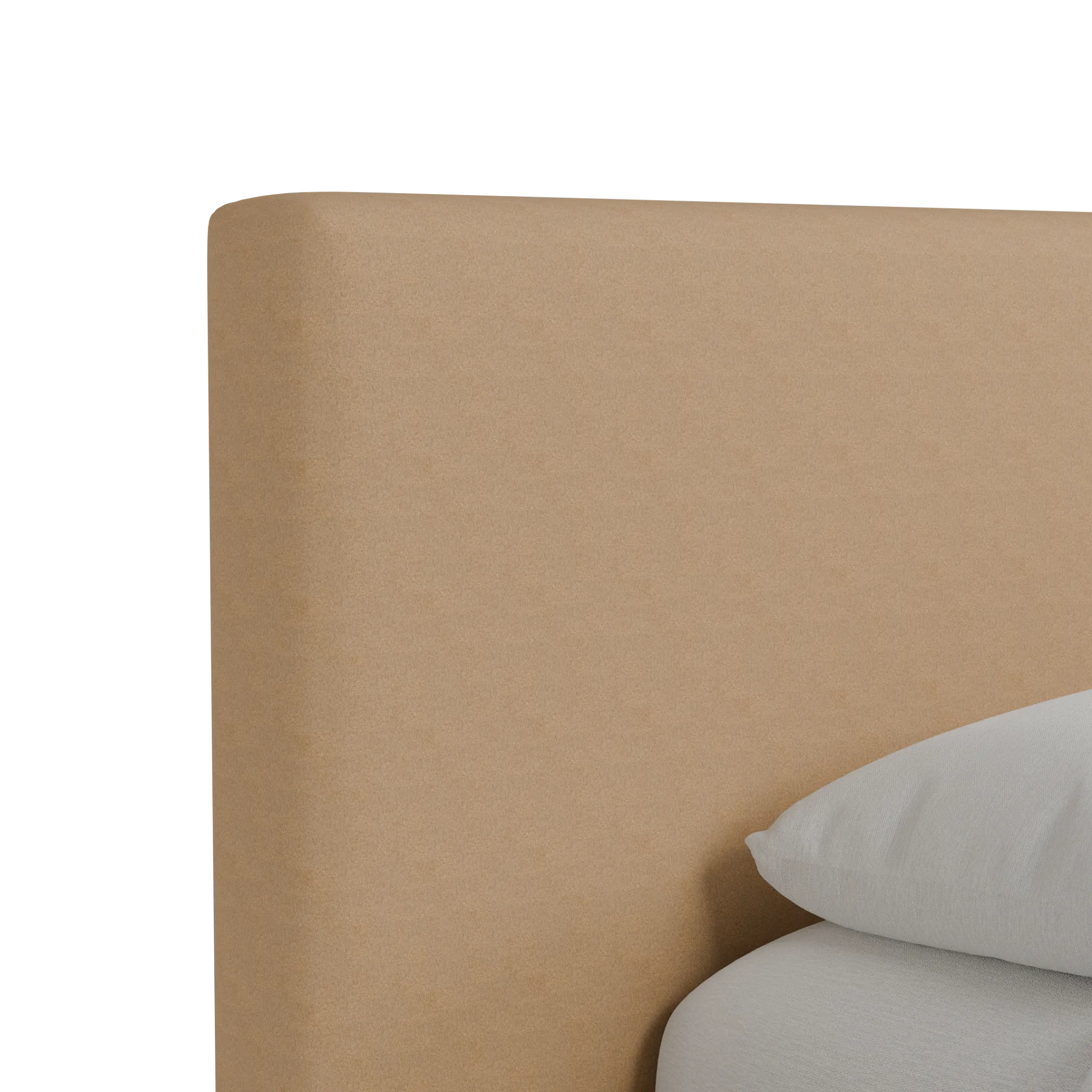 Grayton Merino Taupe 44" Upholstered Platform Bed