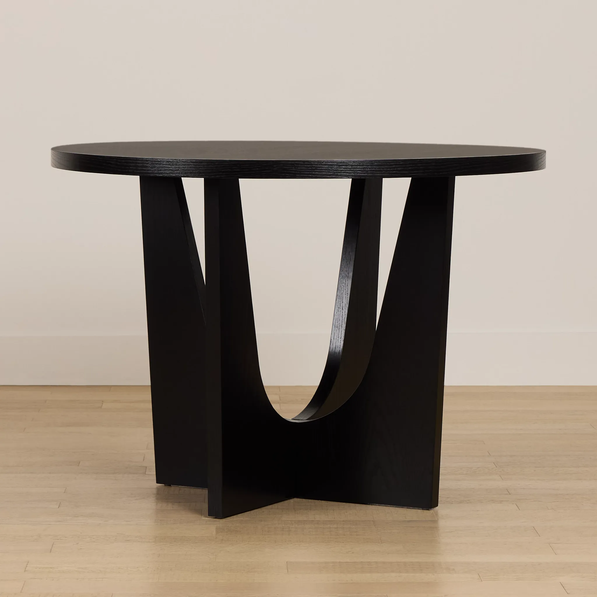 Oxford Black Round High Dining Table