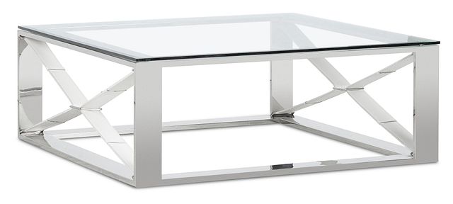 Mavis Glass Square Coffee Table
