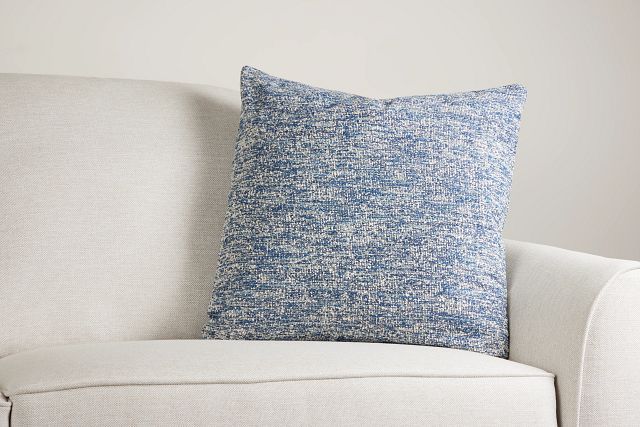 Baxter Dark Blue 22" Accent Pillow