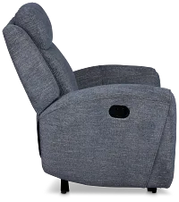 Walker Blue Fabric Recliner