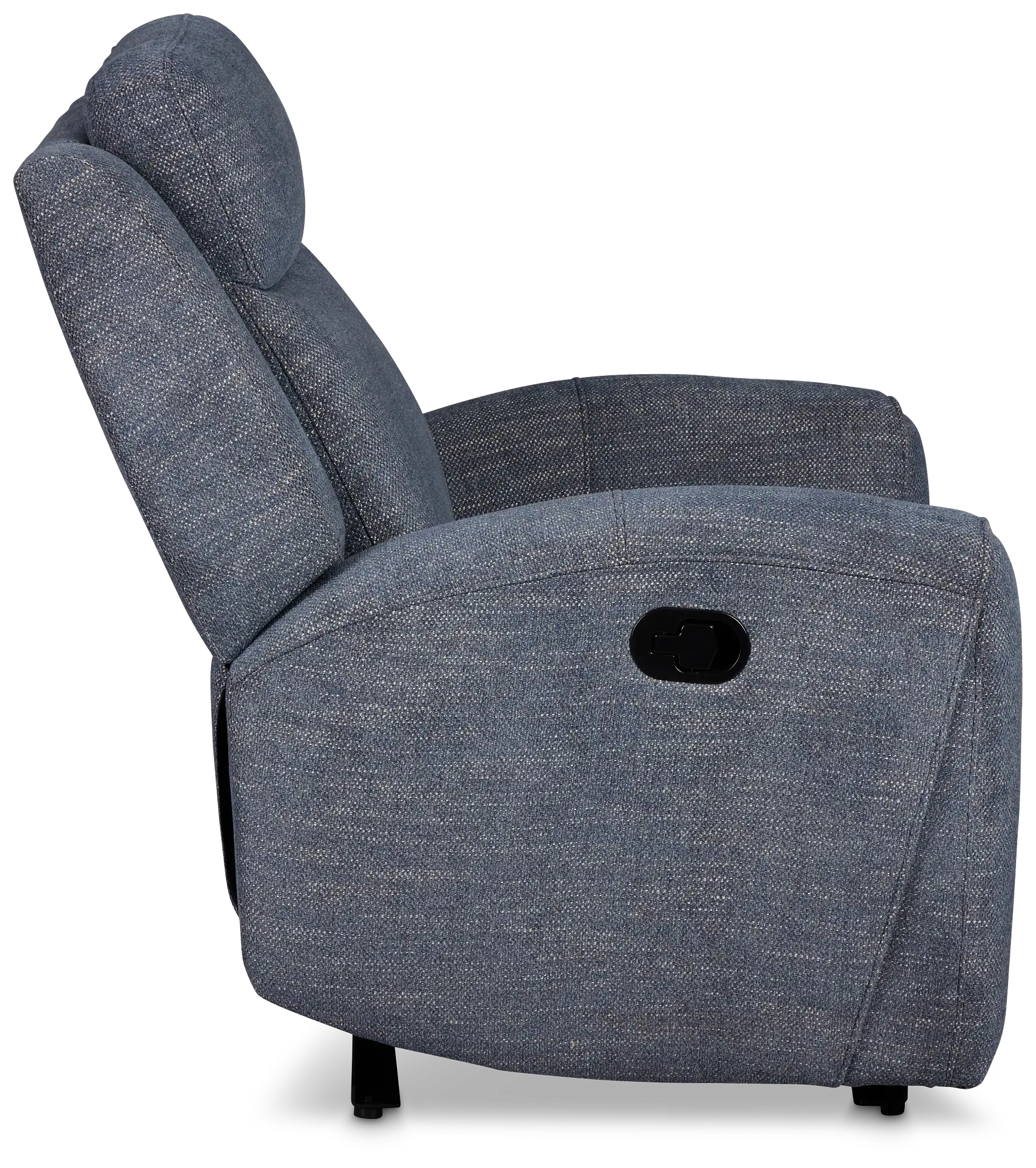 Walker Blue Fabric Recliner Walker Blue Fabric Recliner