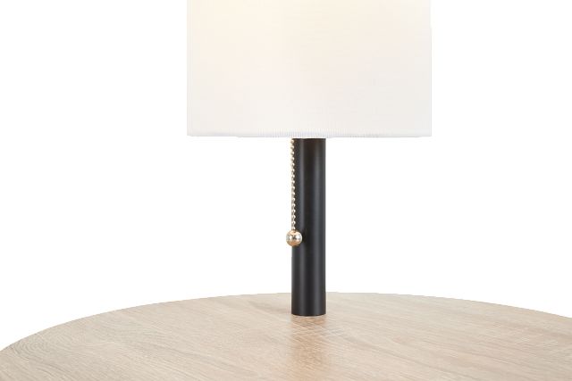 Dylan Black Marble Floor Lamp