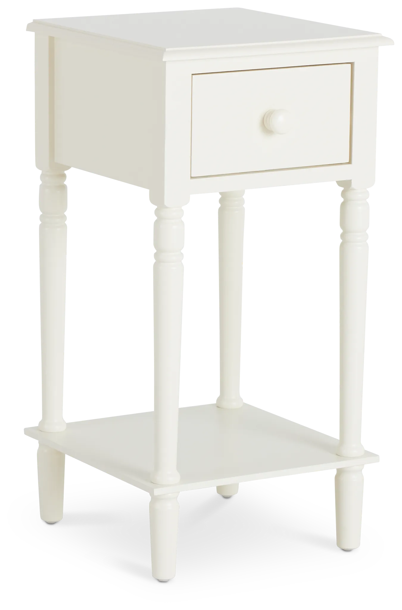 Moana White Power Nightstand