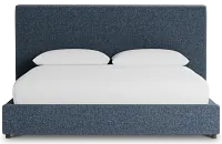Grayton Maguire Blue 54" Upholstered Platform Bed