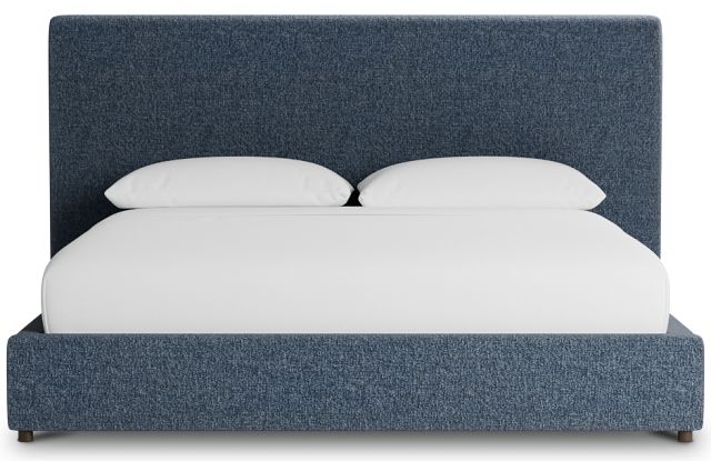 Grayton Maguire Blue 54" Upholstered Platform Bed