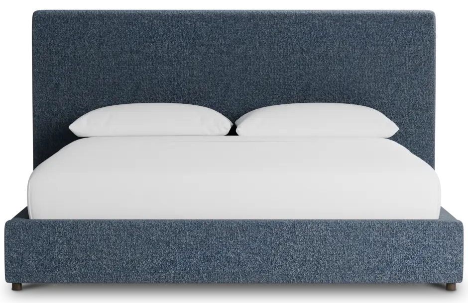 Grayton Maguire Blue 54" Upholstered Platform Bed Grayton Maguire Blue 54" Upholstered Platform Bed