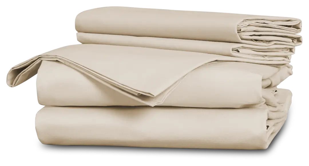 Rest & Renew Percale Cotton Beige 200 Thread Sheet Set Rest & Renew Percale Cotton Beige 200 Thread Sheet Set