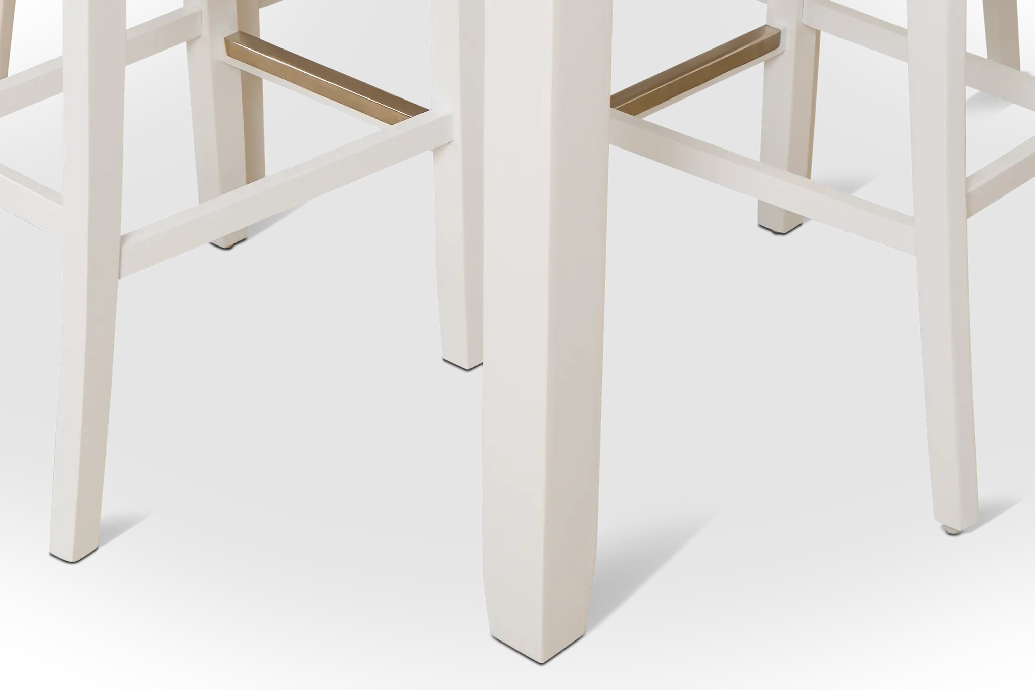 Edgartown White Square High Table & 4 White Wood Barstools Edgartown White Square High Table & 4 White Wood Barstools