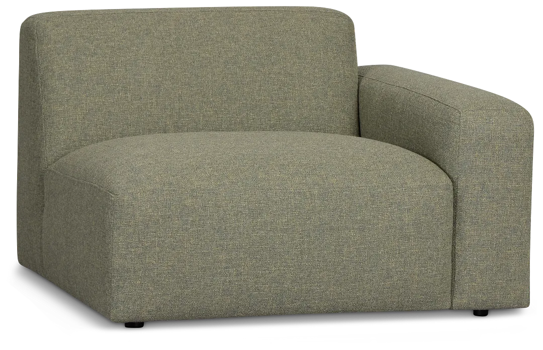 Baylor Green Fabric Right Chair