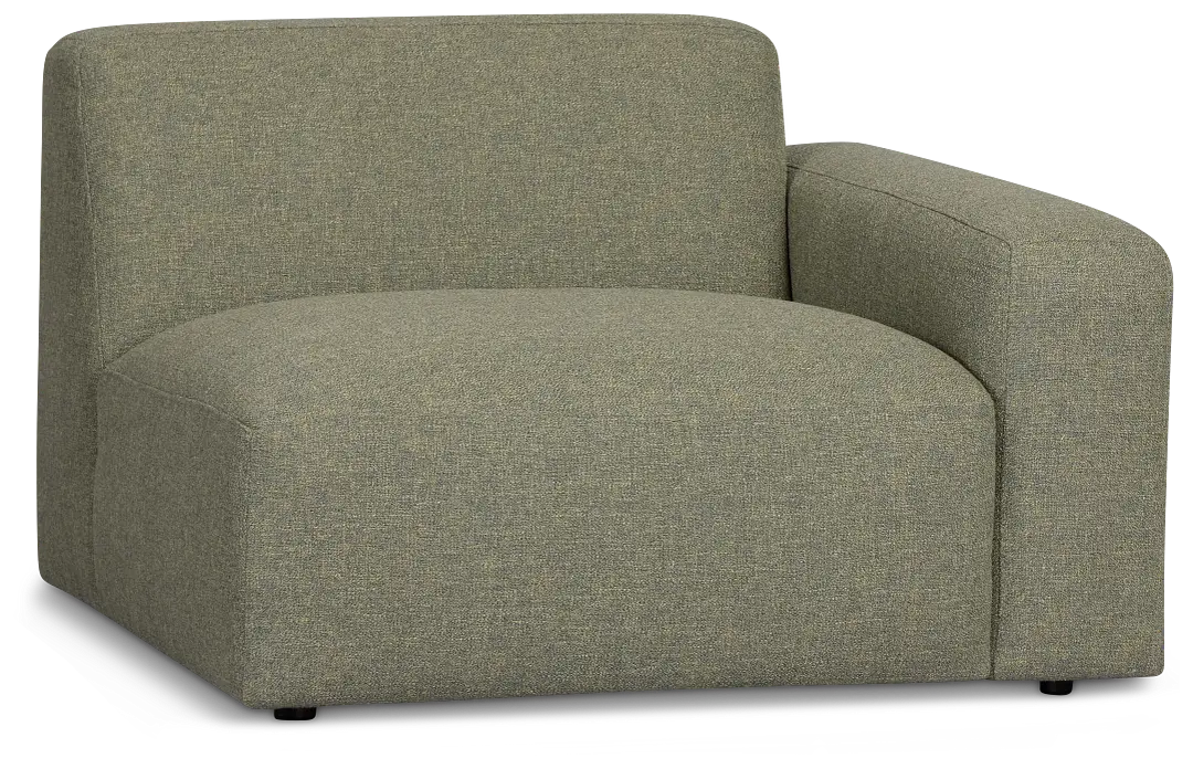 Baylor Green Fabric Right Chair Baylor Green Fabric Right Chair