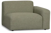 Baylor Green Fabric Right Chair