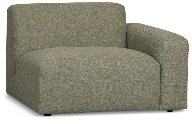 Baylor Green Fabric Right Chair