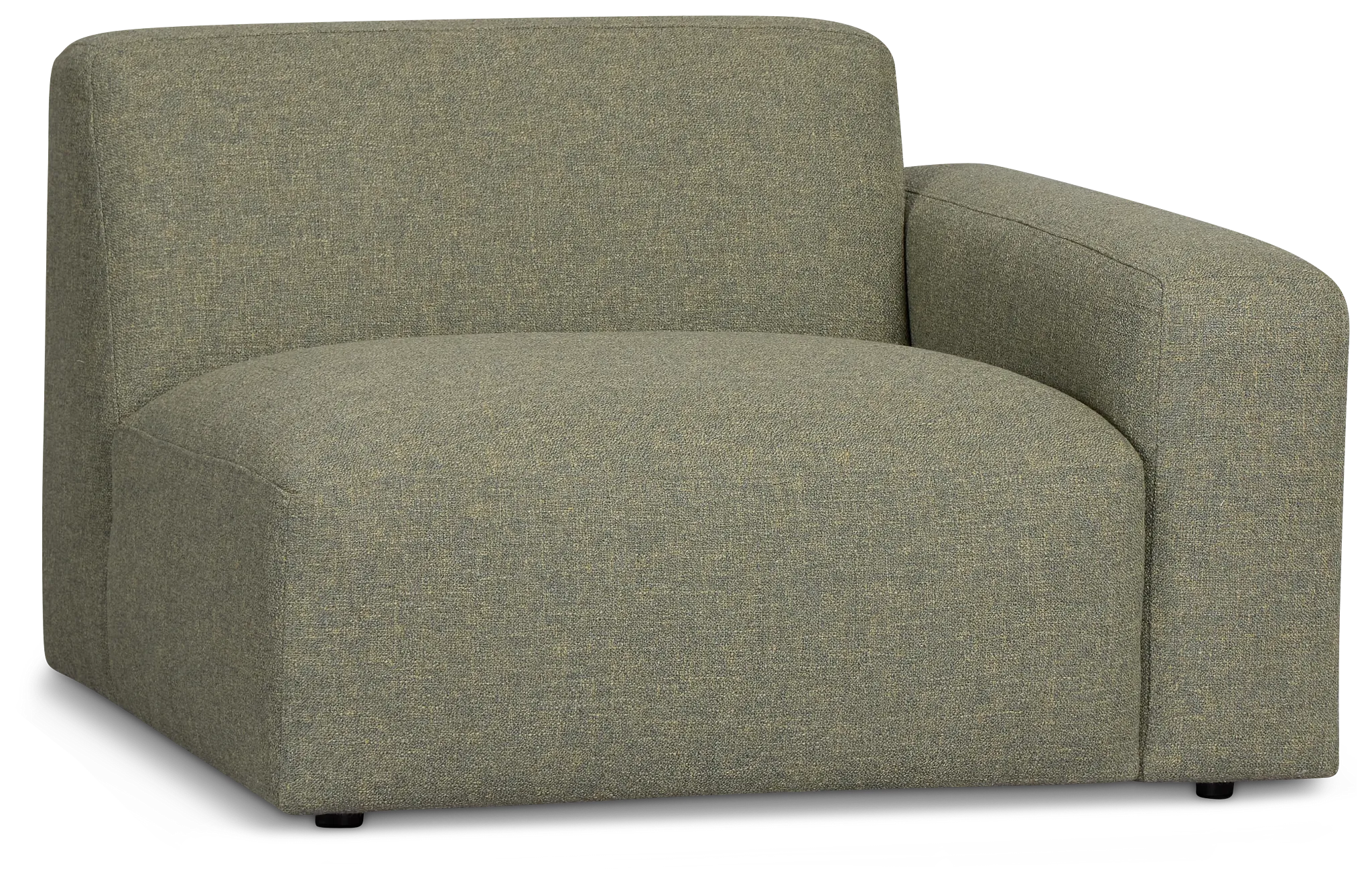 Baylor Green Fabric Right Chair