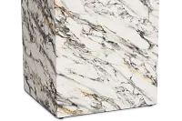 Sebbie White Square End Table