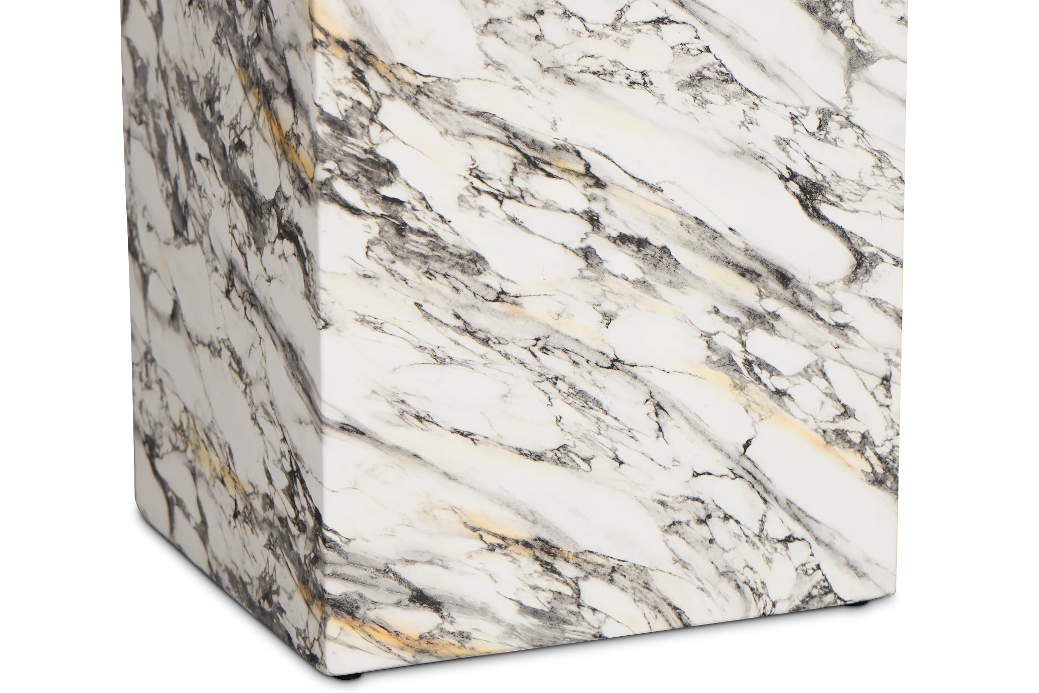 Sebbie White Square End Table