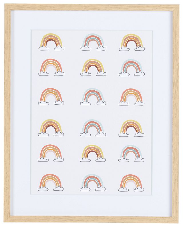 Rainbow Multicolored Framed Wall Art