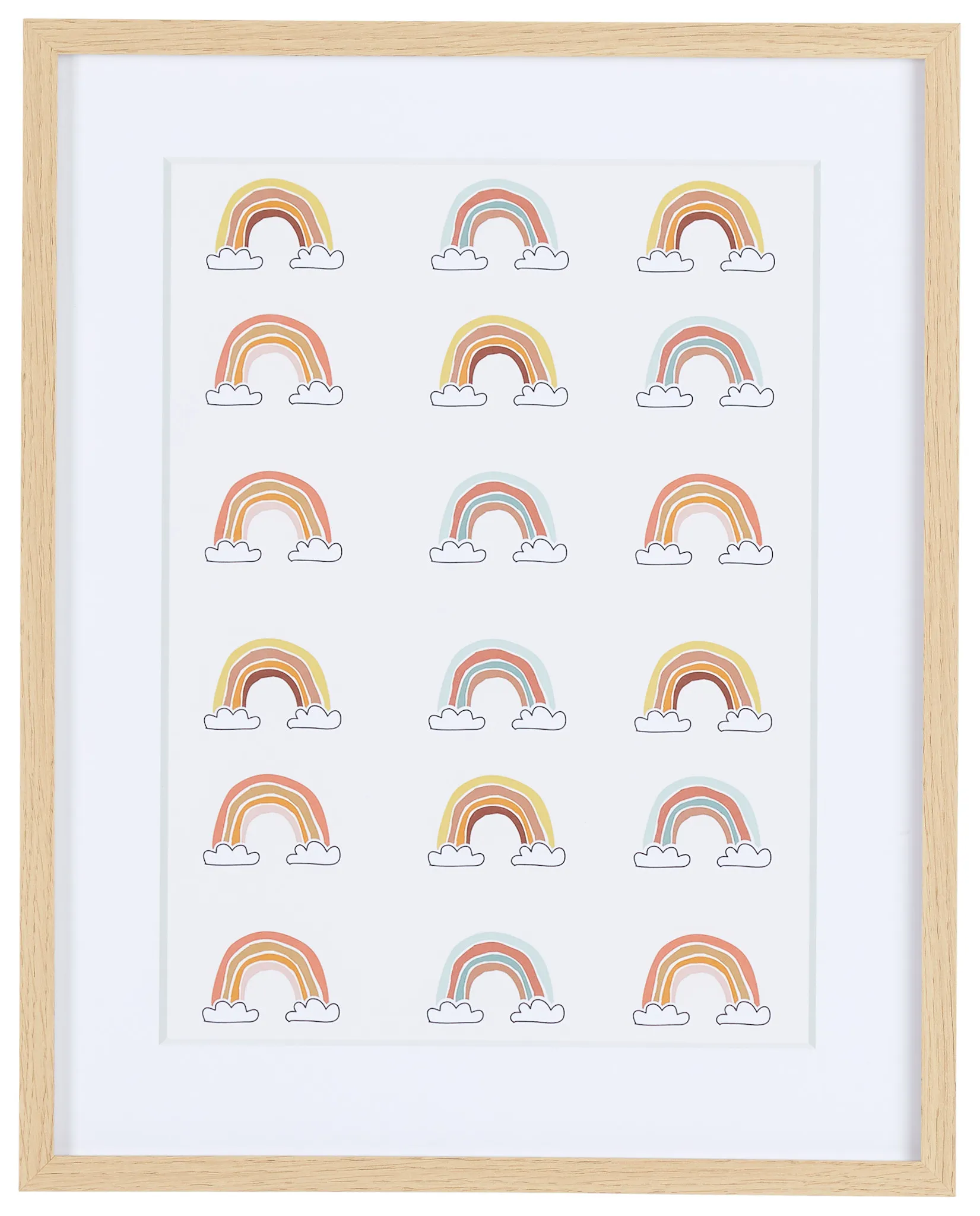 Rainbow Multicolored Framed Wall Art
