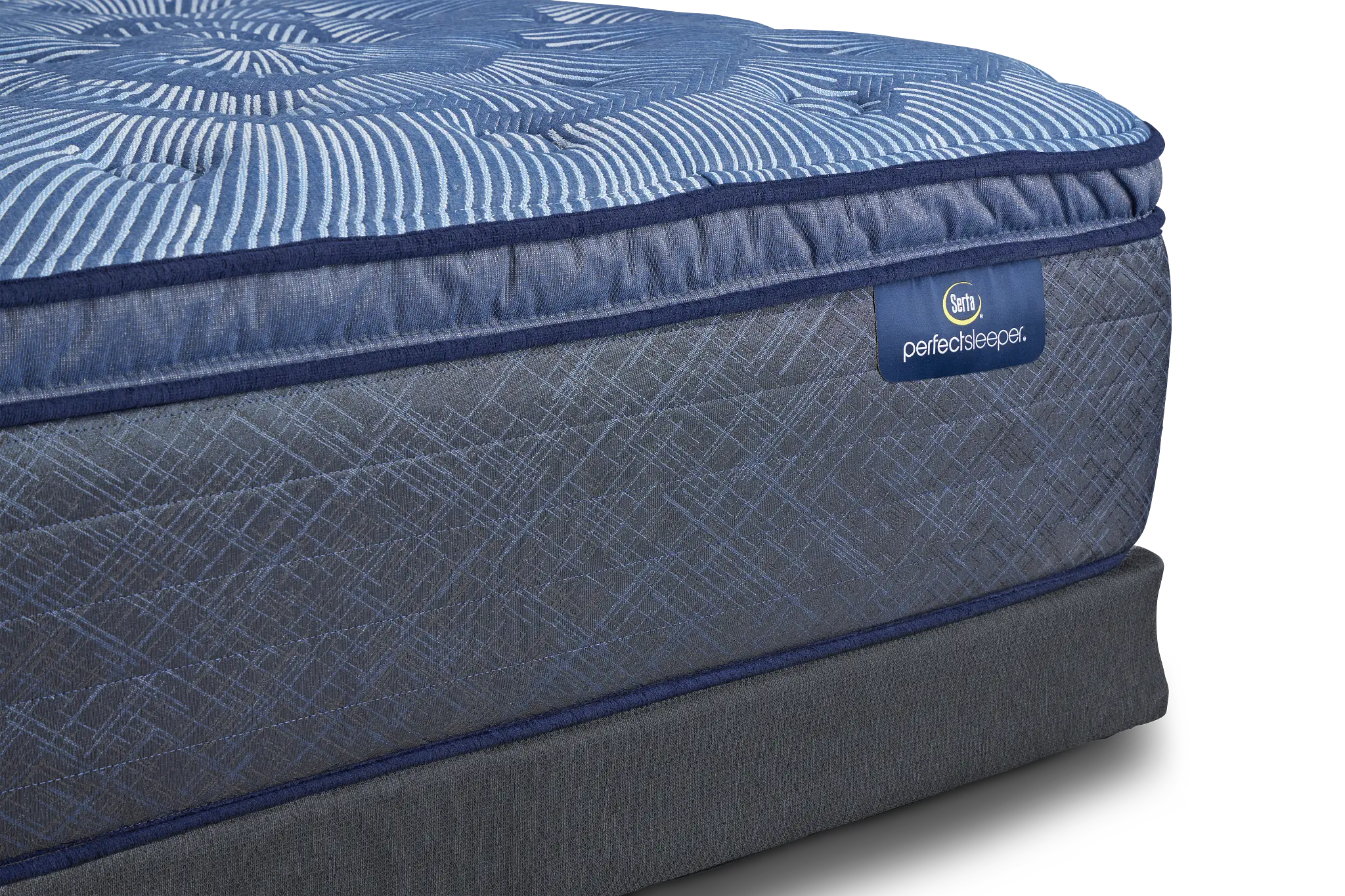 Serta Perfect Sleeper Cobalt Calm Plush Low-profile Mattress Set Serta Perfect Sleeper Cobalt Calm Plush Low-profile Mattress Set