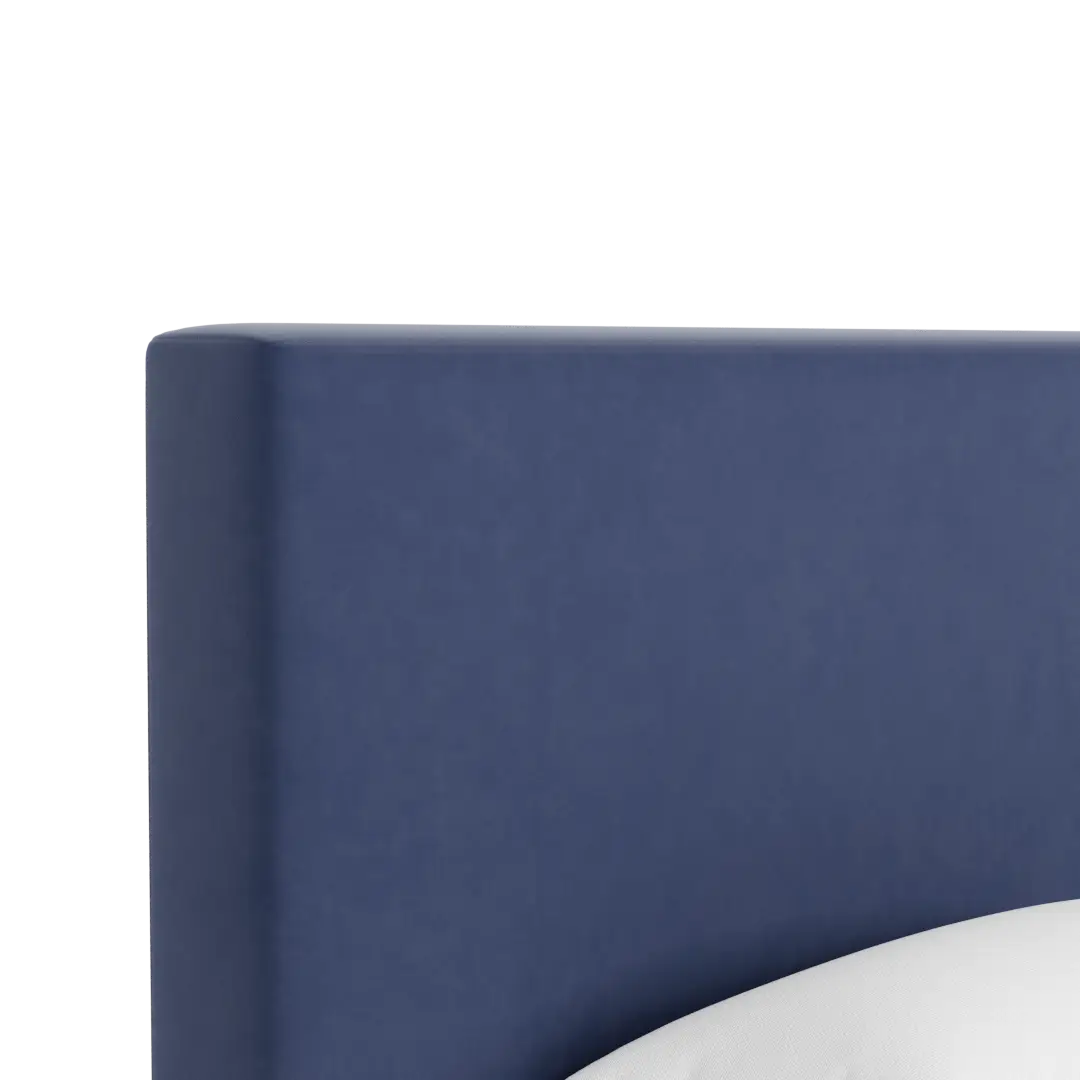 Grayton Joya Dark Blue 54" Upholstered Platform Bed Grayton Joya Dark Blue 54" Upholstered Platform Bed