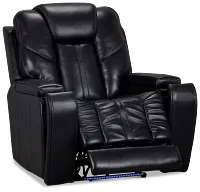 Eclipse Black Lthr/vinyl Power Recliner