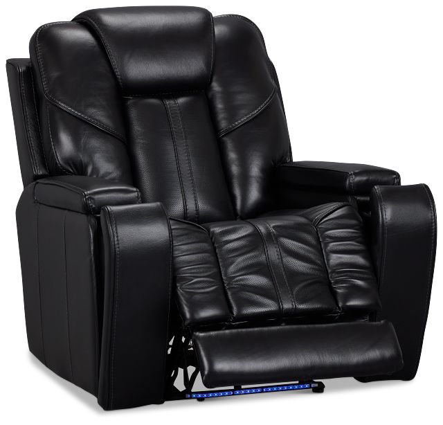 Eclipse Black Lthr/vinyl Power Recliner