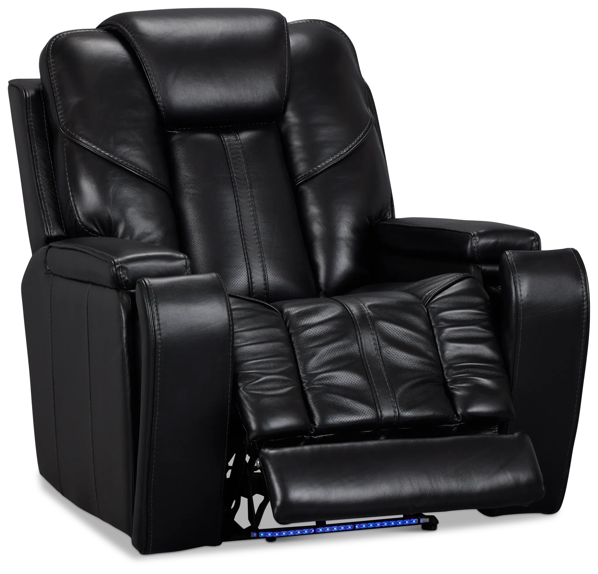 Eclipse Black Lthr/vinyl Power Recliner