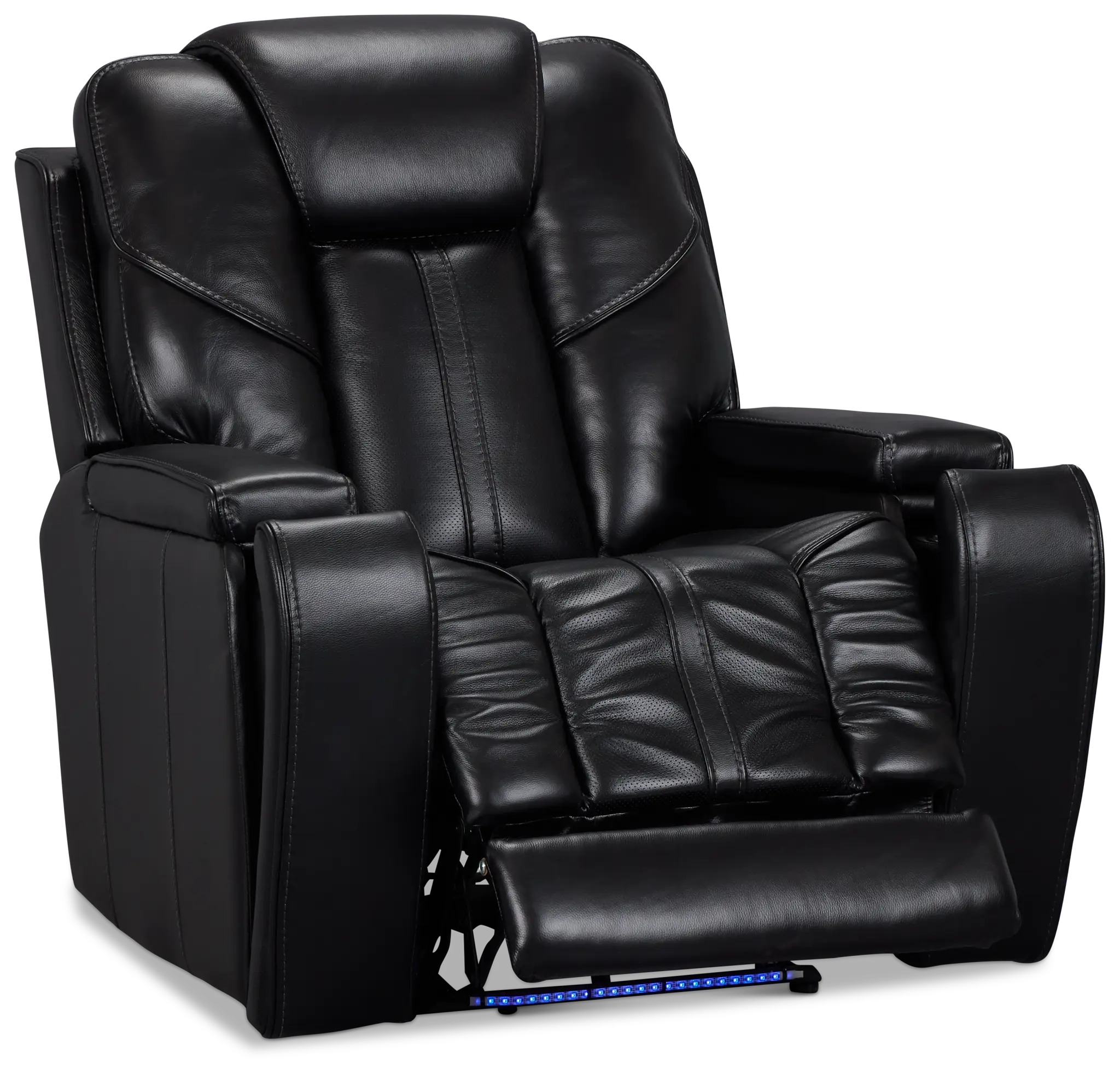 Eclipse Black Lthr/vinyl Power Recliner Eclipse Black Lthr/vinyl Power Recliner