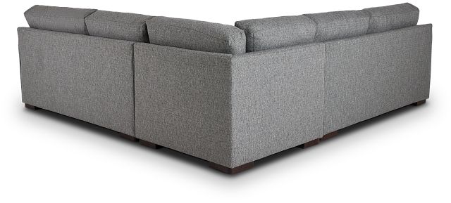 Veronica Dark Gray Down Small Two-arm Sectional (4)