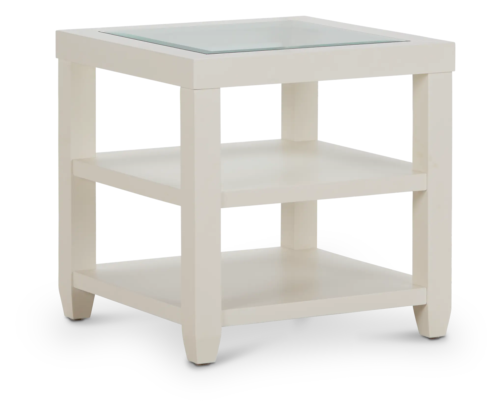 Hurley White Square End Table Hurley White Square End Table