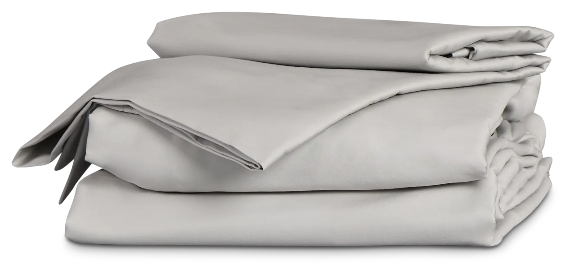 Rest & Renew Cotton Sateen Gray 300 Thread Sheet Set