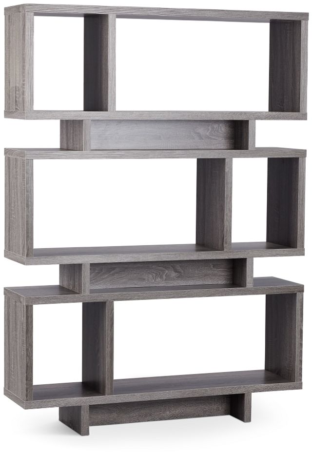 Andres Gray Open Bookcase