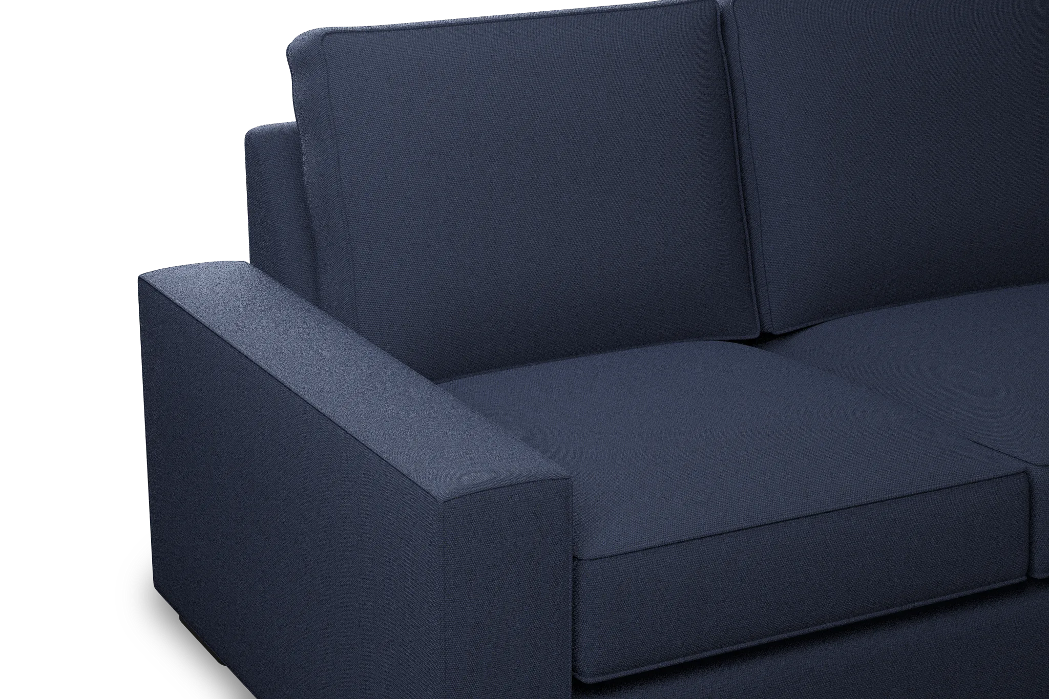 Edgewater Peyton Dark Blue 96" Sofa W/ 3 Cushions