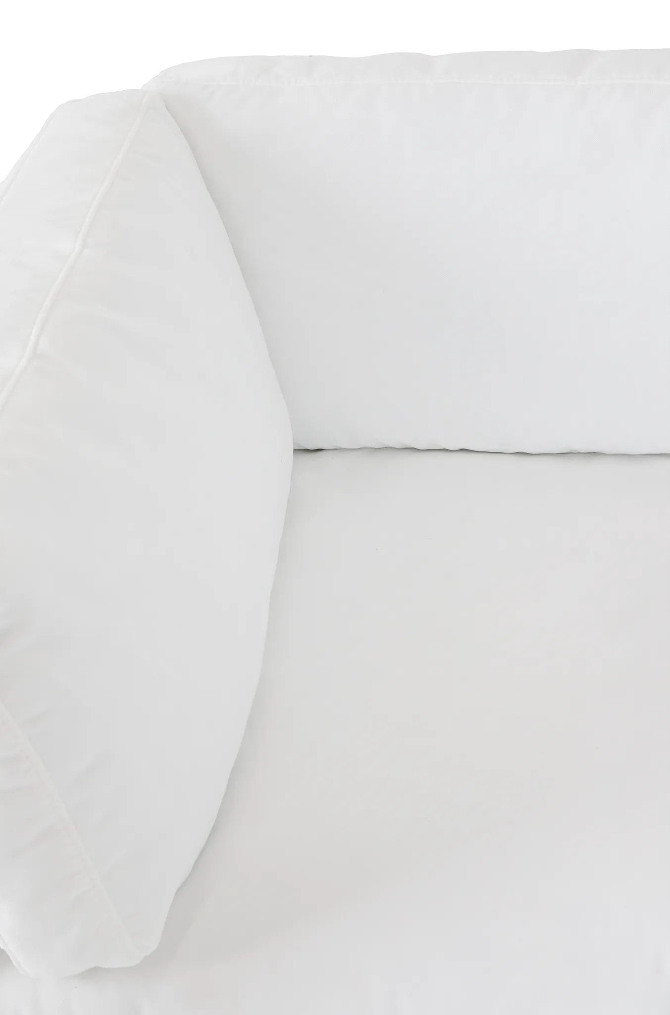 Grant White Fabric 2-piece Modular Sofa