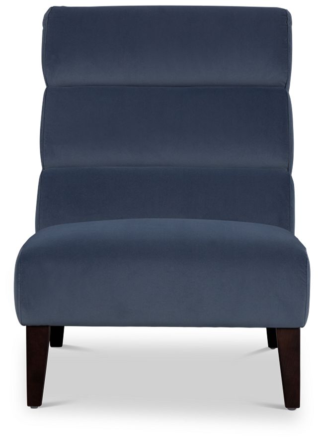 Emily Dark Gray Velvet Accent Chair