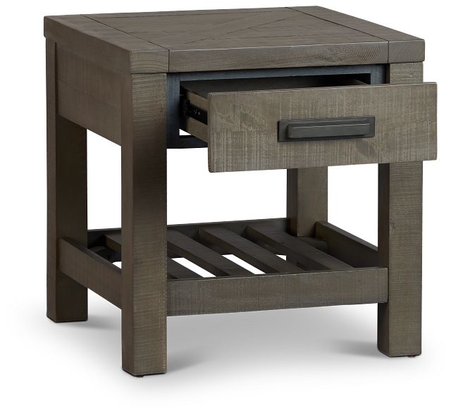 Taryn Gray Square End Table