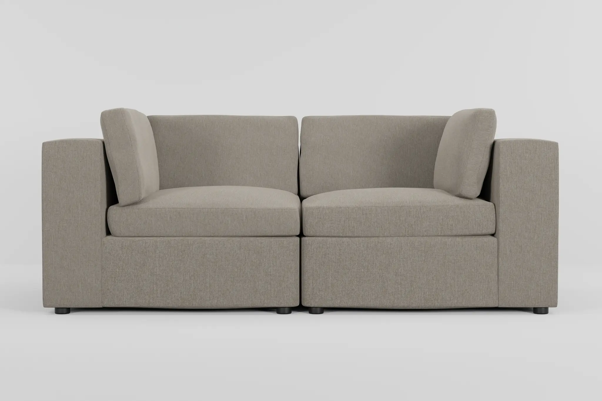 Destin Elevation Khaki Fabric 2-piece Modular Sofa Destin Elevation Khaki Fabric 2-piece Modular Sofa