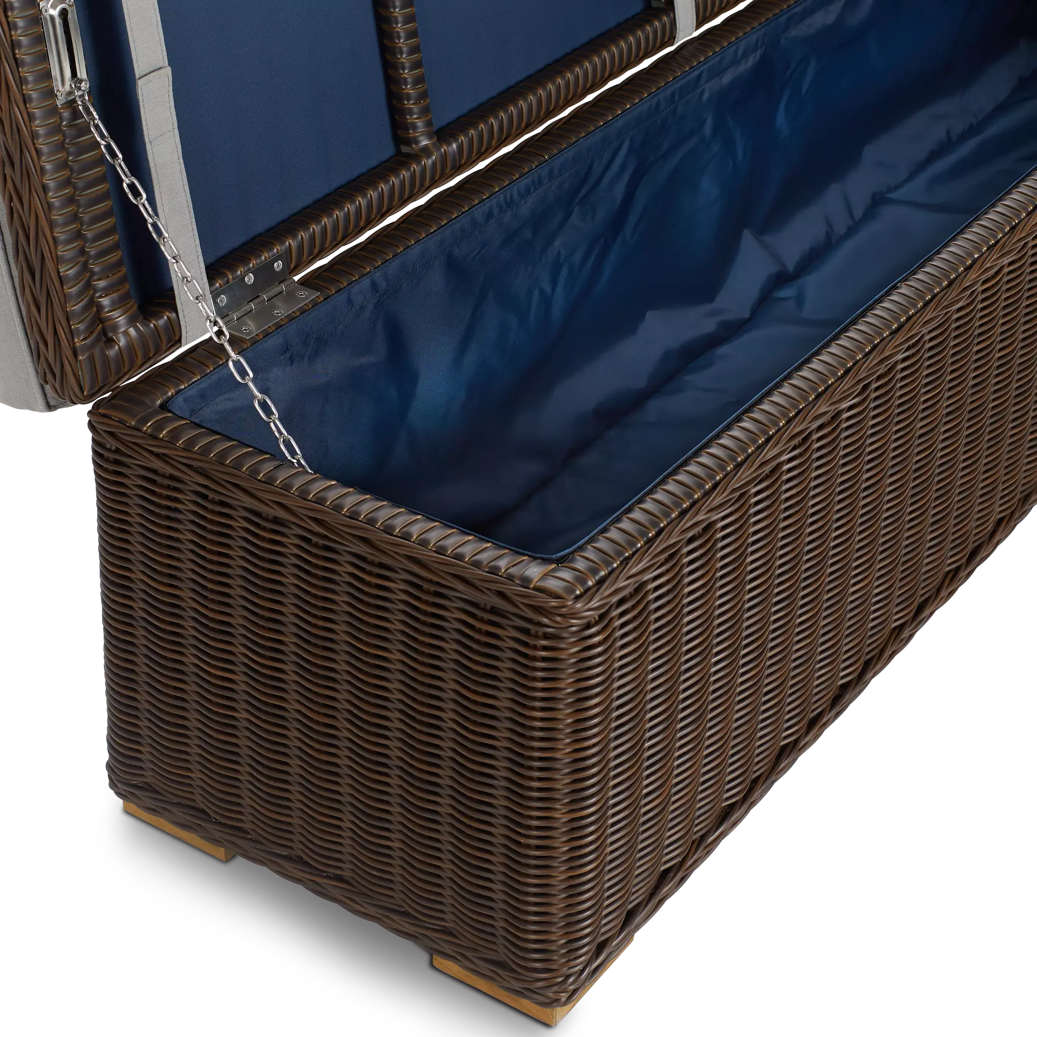 Canyon Dark Brown Gray Woven Dining Bench Canyon Dark Brown Gray Woven Dining Bench
