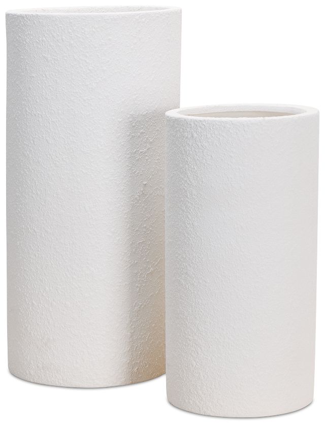 Stockton White Set Of 2 Planter
