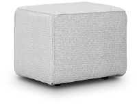 Zeta Light Blue Accent Pouf