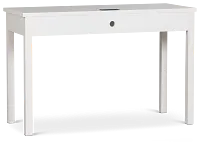 Charleston White 1-drawer Desk