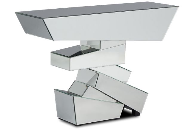 Harriet Silver Mirrored Console Table
