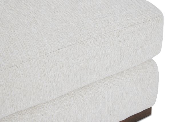 Mckenzie White Square Large Ottoman