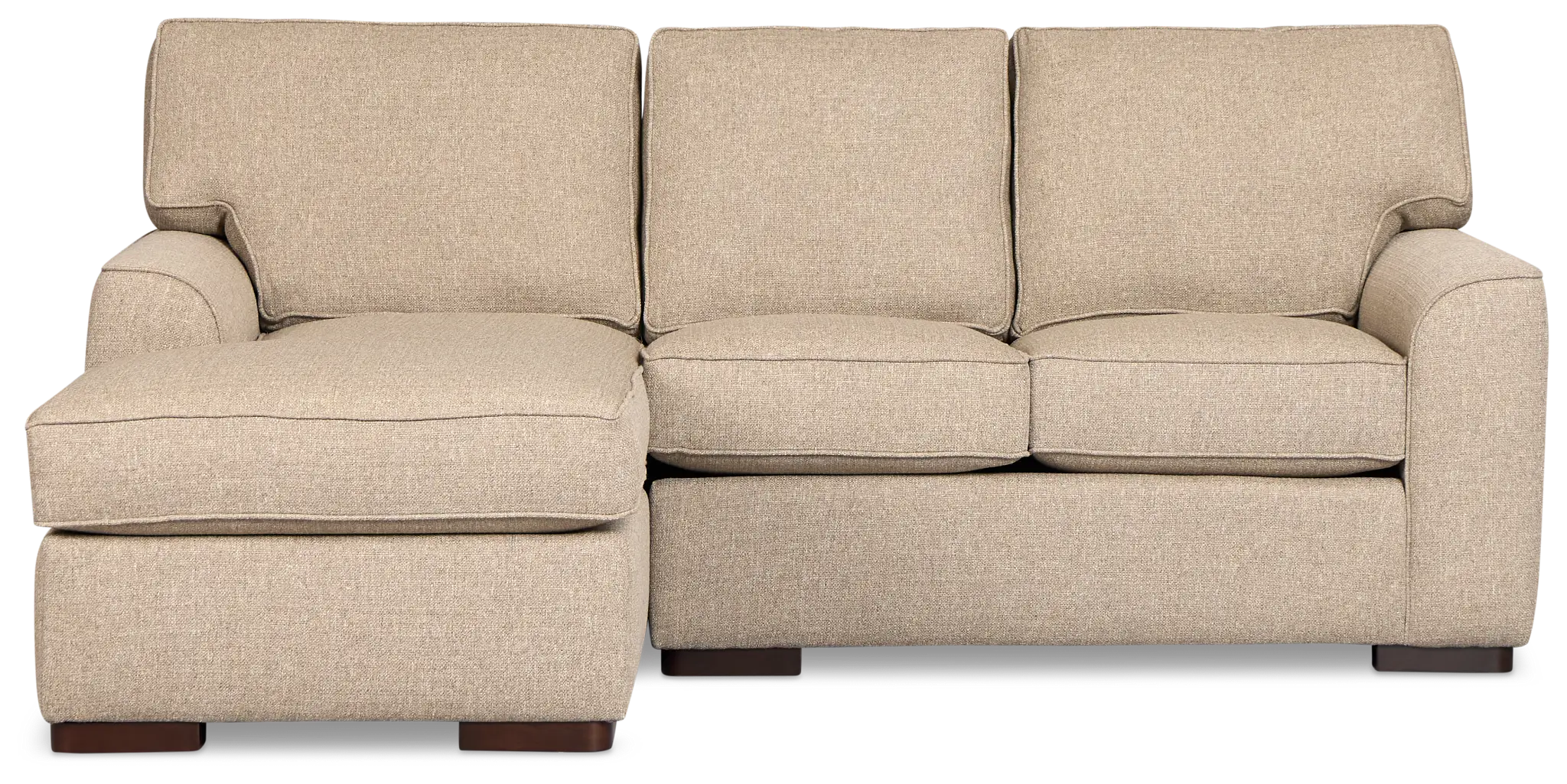 Sinclair Brown Fabric Left Chaise Sectional Sinclair Brown Fabric Left Chaise Sectional