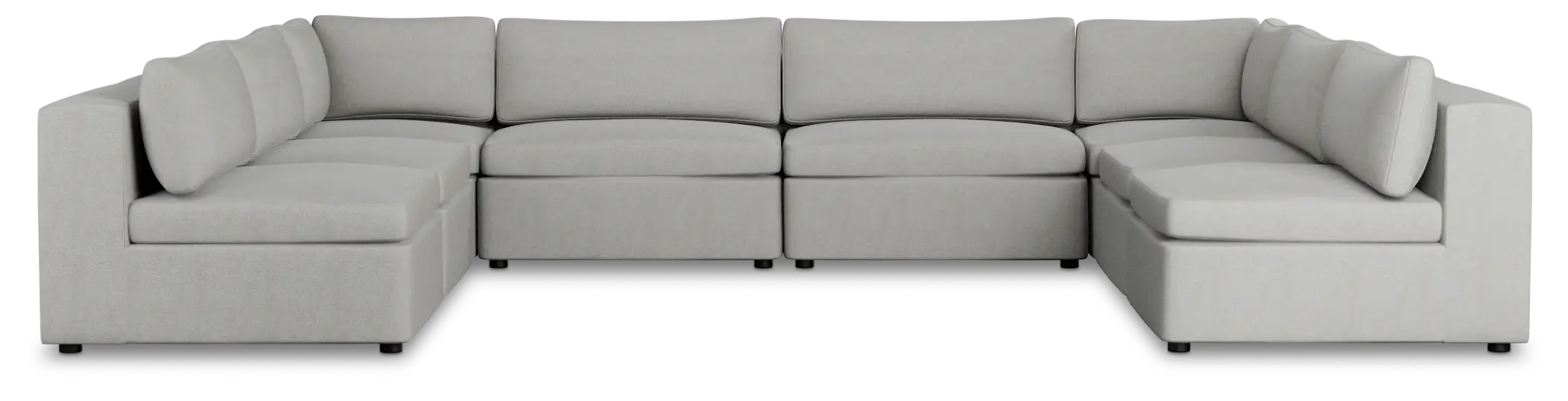 Destin Sutton Gray Fabric 8-piece Modular Sectional Destin Sutton Gray Fabric 8-piece Modular Sectional